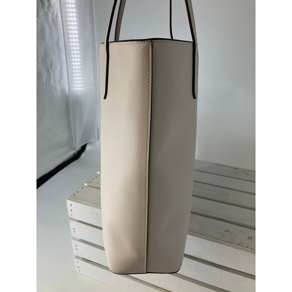 KATE SPADE LRAGE WHITE SAFFINAO LEATHER SHOULDER BAG - Picture 5 of 16